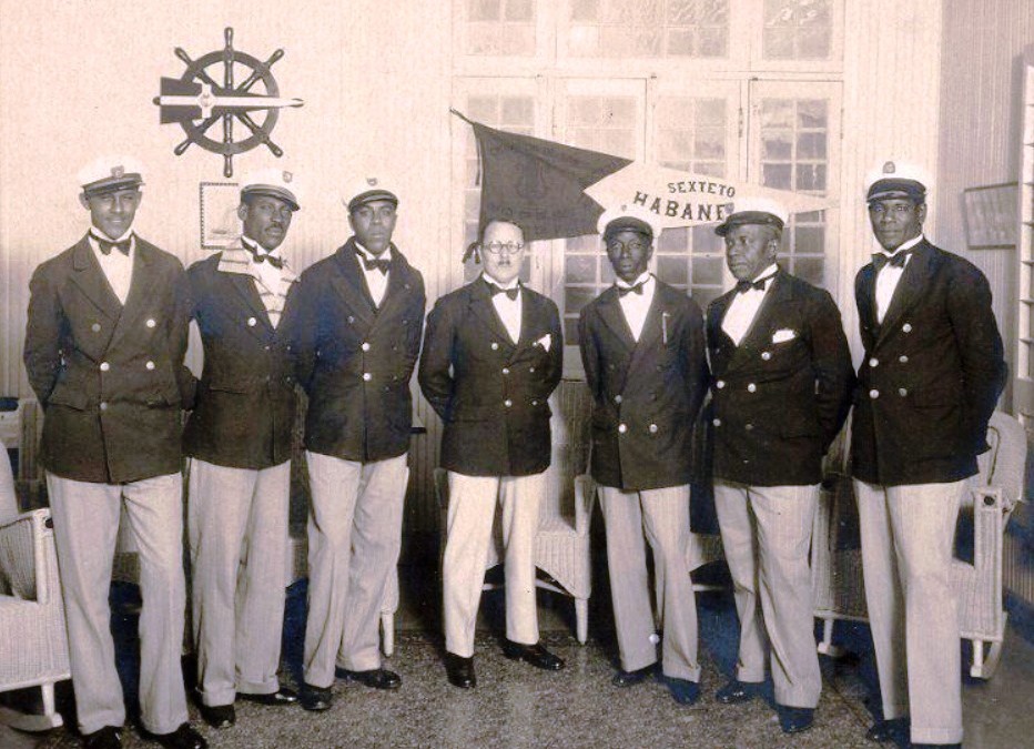 Sexteto Habanero vestidos de marineros en 1929