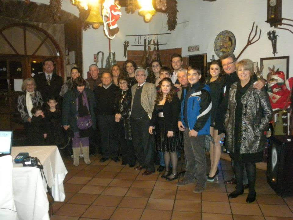 La última foto es del 31 de diciembre de 2012, esperando la llegada del Nuevo Año.