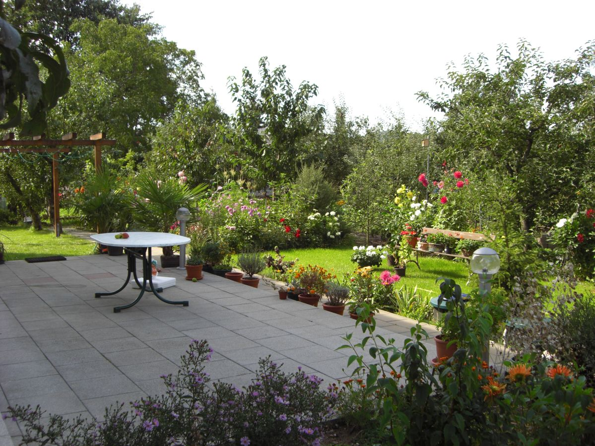 El jardín de la casa de Eberhard en Dresden